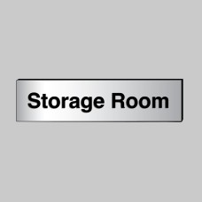 Storage Room - Engraved - Aluminium / Brass Effect