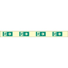 Fire Exit Marking Strip - Right - Photoluminescent