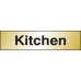 Kitchen Sign - Engraved Aluminium Effect