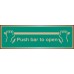 Push Bar to Open