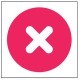 Cross - Self Adhesive Sticker