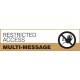 Restricted Access Multi-Message