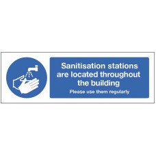 Sanitisation Stations are Located Throughout this Building