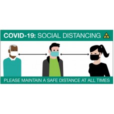 COVID-19 Social Distancing Cartoon