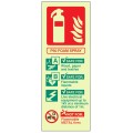 P50 Foam Spray Fire Extinguisher Identification