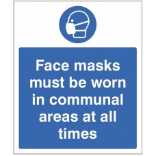 Face Masks must be Worn in Communal Areas