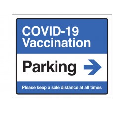 COVID-19 Vaccination - Parking (Arrow Right)