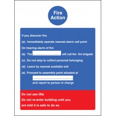 Fire Action Standard (Dialled Manually)