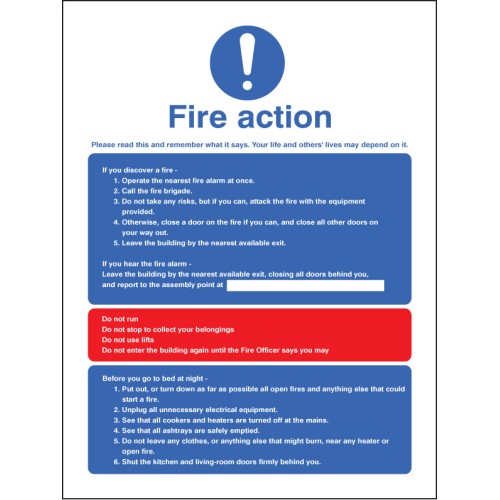 Fire Action - Multiple Occupation