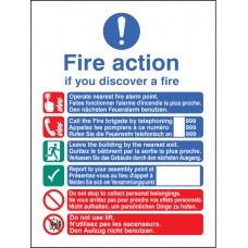 Multi-lingual Fire Action Manual Lift