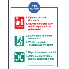 Fire Action Auto Dial without Lift (English / Polish)