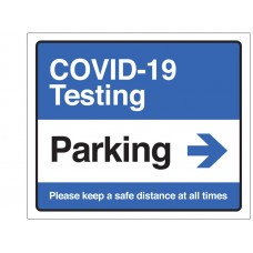COVID-19 Testing - Parking (Arrow Right)