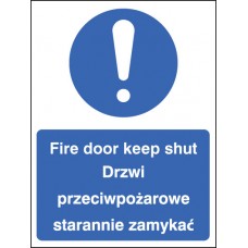 Fire Door Keep Shut (English / Polish)