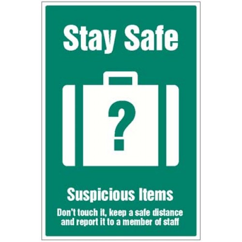 Stay Safe - Suspicious Items