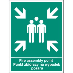 Fire Assembly Point (English / Polish)