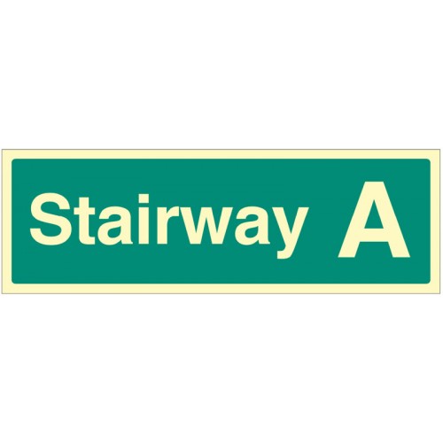 Stairway A - Stairway Dwelling ID Signs
