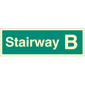 Stairway B - Stairway Dwelling ID Signs