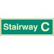 Stairway C - Stairway Dwelling ID Signs