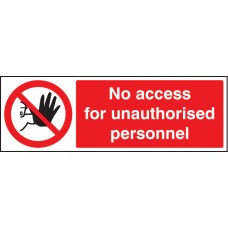 No Access for Unauthorised Personnel