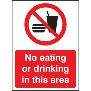 No Eating Or Drinking in this Area