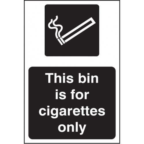 This Bin Is for Cigarettes Only