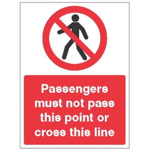 Railway Prohibition - Passengers must Not Pass this Point