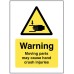 Warning - Moving Parts may cause Hand Crush Injuries