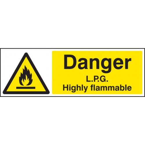 Danger - LPG Highly Flammable