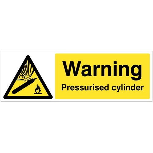 Warning - Pressurised Cylinder