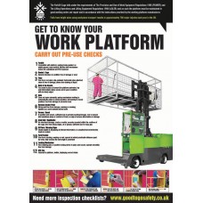 GTG Forklift Work Platform Inspection - Poster