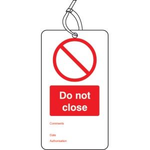 Do Not Close - Double Sided Tags (Pack of 10)