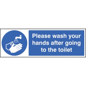 Please Wash Your Hands After Going to Toilet