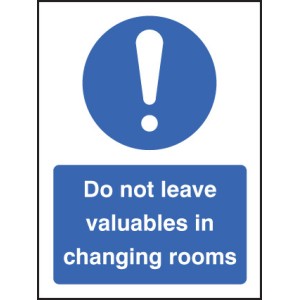 Do Not Leave Valuables in Changing Rooms