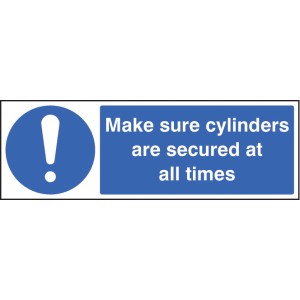 Make Sure Cylinders Are Secure At All Times