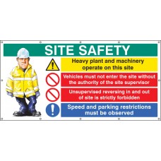 Site Safety - Banner with Eyelets (as 6415) 