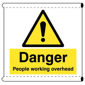 Scaffold Banner - Danger - People Working Overhead
