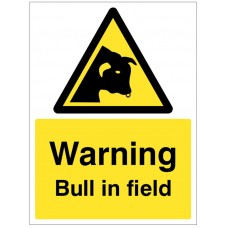 Warning - Bull in Field