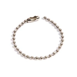 Metal Ball Chain with Connector - 100mm (Pack of 50)