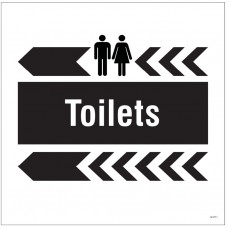 Toilets - Arrow Left - Site Saver Sign