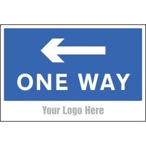 One Way - Arrow Left - Add a Logo - Site Saver