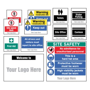 Site Saver Construction Kit (Pack of 12 Safety Signs)