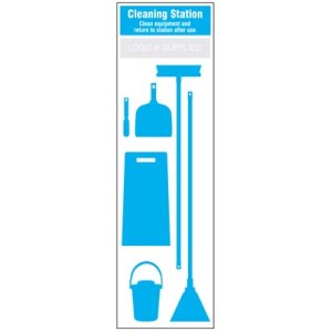 Cleaning Station Shadow Board (6 piece)