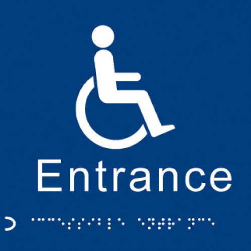 Braille - Disabled Entrance