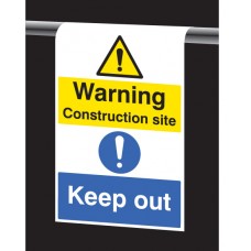 Roll Top - Warning - Construction Site - Keep Out