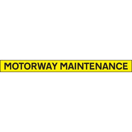 Motorway Maintenance - Reflective Self Adhesive Vinyl