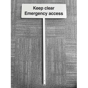 Keep Clear - Emergency Access - Verge Sign