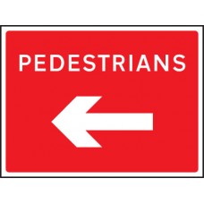 Fold Up Sign - Pedestrians Arrow Left / Right