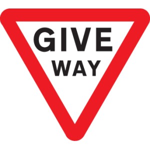 Give Way - Class R2 - Permanent