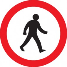 Pedestrians Prohibited - Class RA1