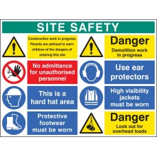 Site Safety Board 900 x 1200mm